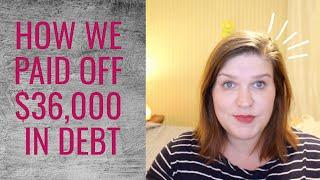 How we paid off $36000 in debt in two years on one income ∣ Paying off debt on a small income