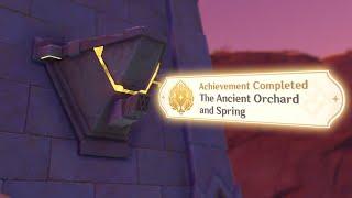 The Ancient Orchard & Spring Sumeru Hidden Achievement All Cascade Pools Location Genshin Impact 3.4