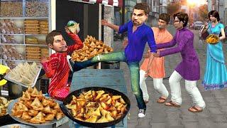 Angry Samosa Wala Customer Fighting Samosa Street Food Hindi Kahani Hindi Moral Stories Comedy Video