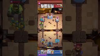 Gold Rush Clash Royale Battle - King Tower Almost Destroyed, but Fought back and Win