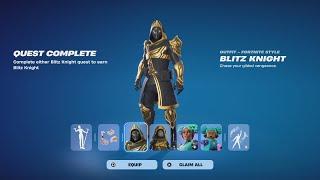 FREE Fortnite Skin - EASIEST Way To Get Quickly!! (Blitz Knight Gameplay)