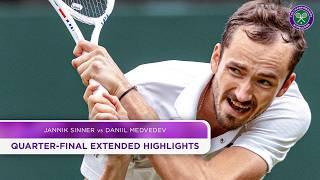 4-hour thriller | Daniil Medvedev vs Jannik Sinner | Extended Highlights | Wimbledon 2024