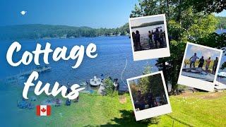Cottage Funs |  Fun with friends in the lake