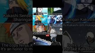New famous funny chidori chidori song of kakashi  and Mr famous too #shorts #naruto #kakashi #anim