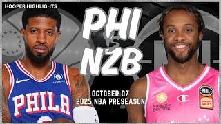 Philadelphia 76ers vs New Zealand Breakers Full Game Highlights | Oct 7 | 2024-25 NBA Preseason