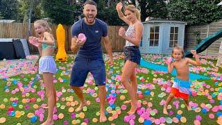 EXTREME 2000 WATER BALLOON BATTLE!! 