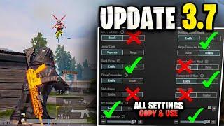 New Update 3.7 Best Settings & Sensitivity to Improve Headshots and Hip-Fire  | PUBG MOBILE / BGMI