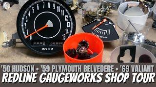 Redline Gauge Works Shop Tour, Rat Rods & 300HP Pro Touring '69 Valiant Ride Along