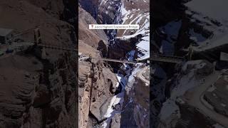 Asia's Highest Suspension Bridge! #adventure #travel #nature #spiti #spitivalley #india #himachal