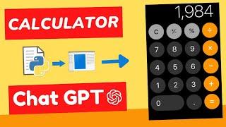 How I Created a Simple Python GUI Calculator and Turned It into an App with ChatGPT
