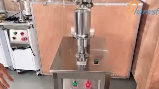 Semi automatic bottom tin lid seaming machine, manual metal container sealing machine factory