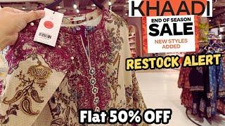 Khaadi Flat 50% OFF RESTOCK ALERT  khaadi Sale 2024