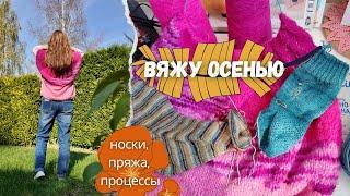 Вяжу осенью | Готовые работы | Процессы: носки, джемпер/жилет | Носочная пряжа "шоппель" за 300 руб.