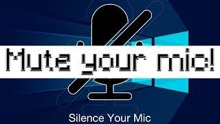 How to EASILY mute your mic on Windows!