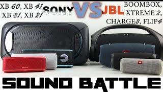 XB60, XB41, XB31, XB21 vs Boombox, Xtreme2, Charge 3, Flip 4 (sony Party chain vs jbl Party mode)