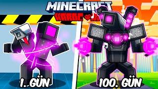 Hardcore Minecraft'ta MUTANT TİTAN Olarak 100 Gün Geçirmemin Hikayesi...