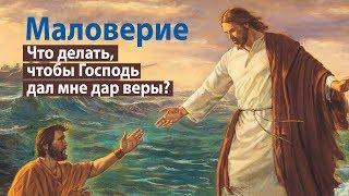 Маловерие: что делать, чтобы Господь дал мне дар веры?