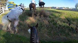 The Grand Pardubice Steeplechase meeting POV - Winning horse race by jockey´s view