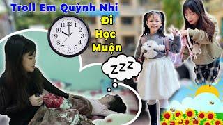 Mẹ Hằng Troll Em Quỳnh Nhi Đi Học Muộn