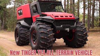 All-Terrain Vehicle That Can Go on Water and Ice | New TINGER TF4 ALL-TERRAIN VEHICLE by Tingeratv