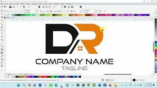 Logo Design, DR Logo Design in CorelDraw, Logo Design for Beginners