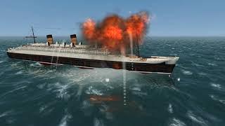 LSH3 Ships Sinking Testing with battleships and stuff!!!!!!