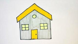 Үйдің суретін салу / нарисовать дом / draw a house