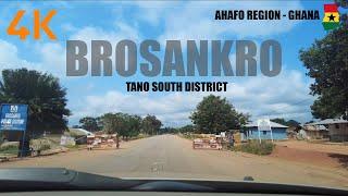 Brosankro Drive From Bechem Nkwanta in the Tano South Ahafo Region Ghana 4K