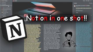 Notion in one shot!! Let's learn notion in a nutshell! @NotionHQ #learningBasics