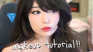 how i do my makeup!!  〖cosplay/egirl/anime aesthetic tutorial :3〗