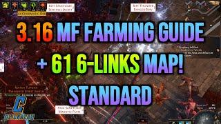 PoE Magic Find Maps (23) - [3.16] MAGIC FIND FARMING GUIDE + 61 6-LINKS (T1 PARK) ICE SHOT MF BUILD