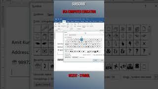How to use symbol in Microsoft Word | Symbol in Ms Word #shorts