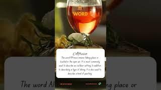 The word Alfresco means....