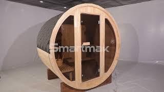 Smartmak Outdoor Barrel Sauna（2-3 Person）