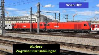 Wien Hbf: Kuriose Zugzusammenstellungen!!!🫣Ideen für die Modellbahn?