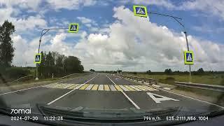 Driving in Central Russia: Волоколамск - Шаховская - Зубцов 30/07/2024 (timelpse 4x)