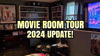 MOVIE ROOM TOUR 2024 UPDATE | Where Am I Hiding All Of My Physical Media?