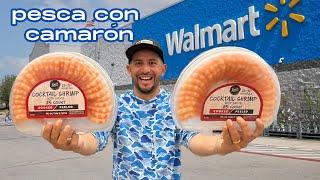 Pesca Con Camarones De Walmart | Agua Salada