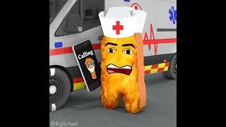 Let'S With Chicken Nugget Come To Save Old Fried Chicken Thigh Injured ️