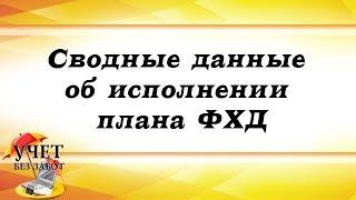 Сводные данные об исполнении плана ФХД - настройка отчета для выявления ошибок