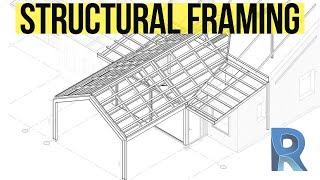 Revit Structural Framing Tutorial - Roof Framing with Beam Systems