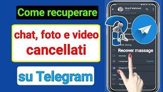 Come recuperare chat di Telegram cancellate Massaggi e video |  Recupero chat di Telegram 2023