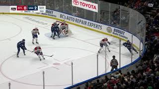 Vasily Podkolzin makes three hits within 25 seconds vs Canadiens (21 mar 2024)