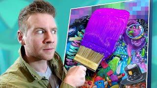 Did I RUIN this MASTERPIECE? - BIGGEST YouTube Art Collab!...