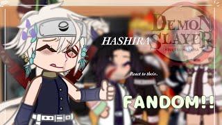 Hashira react to their FANDOM!! | rushed | kny | gacha club