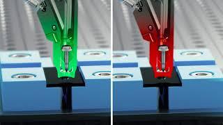 Screwdriving unit for flow drilling screws with STÖGER Angle Offset Compensation (AOC)