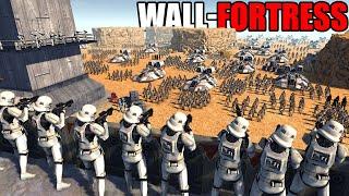 Can Stormtrooper Army Hold Largest WALL DEFENSE Ever?! - Men of War: Star Wars Mod