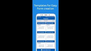 Create google from on mobile app use template