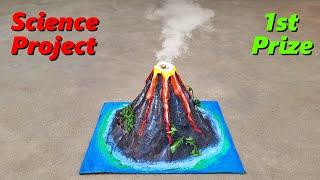 Volcano working model | Best and easy science project 2024