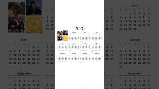 2025 Meme Calendar #memes #meme #brainrot #choppedchin #eyeofrah #trending #funny #shorts #subscribe